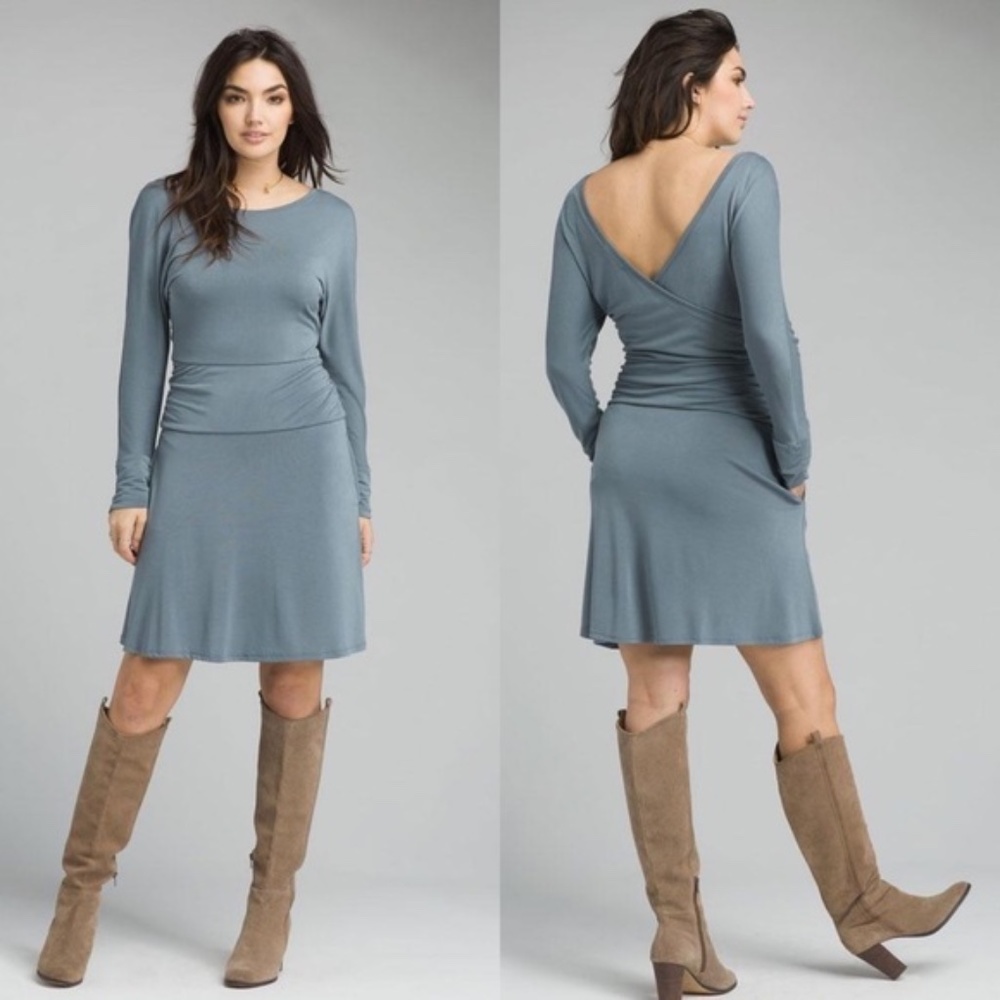 Prana | NWT Simone Dress in Weathered Blue